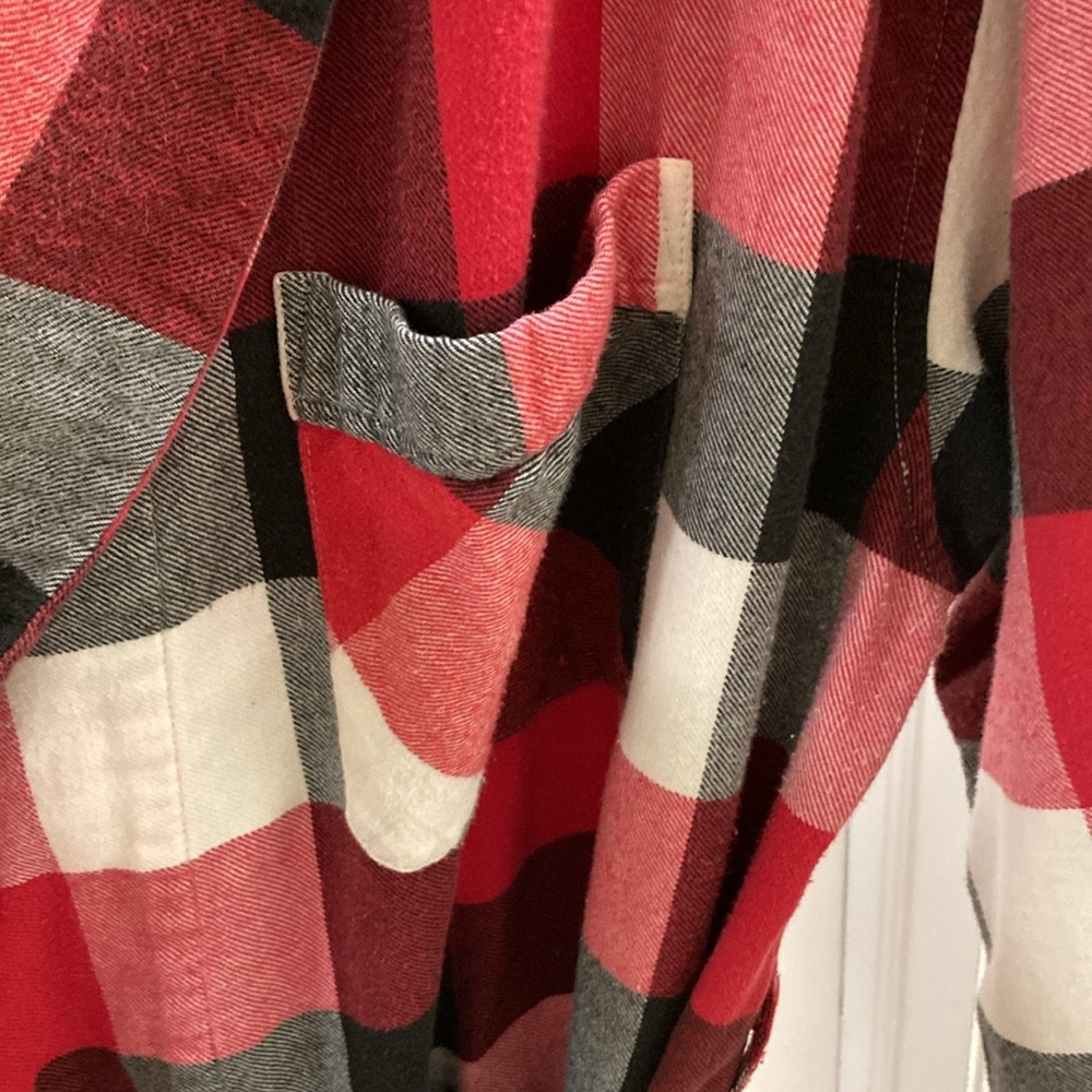 Gap Checkered Robe Large Exc - image 5